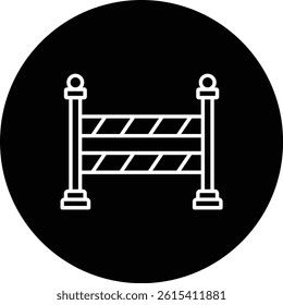 Road Barrier vector icon. Can be used for printing, mobile and web applications.