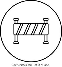 Road Barrier vector icon. Can be used for printing, mobile and web applications.