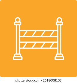 Road Barrier vector icon. Can be used for printing, mobile and web applications.