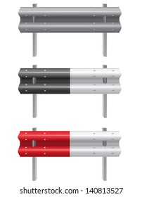 road barrier vector illustration isolated on white background