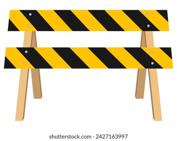 road barriers to restrict traffic transport stock vector illustration isolated on white background