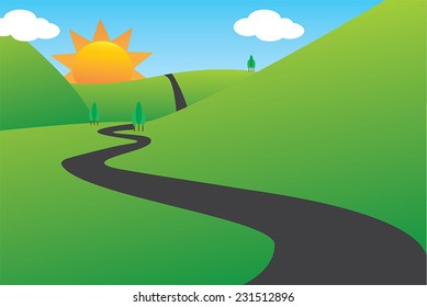 Cartoon Garden Path Images, Stock Photos & Vectors | Shutterstock