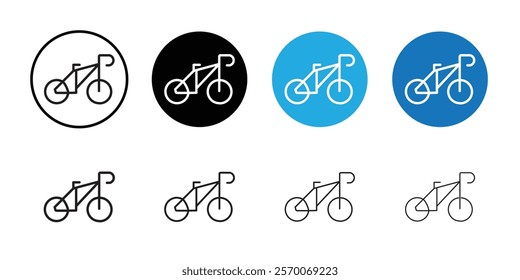 Road Bike Bicycle Icon Outline vector for web ui