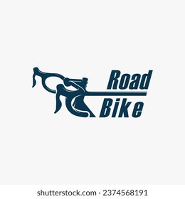 Road bike bicycle logo design