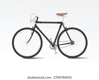 Vector de bicicleta de carretera. Diseño plano de la bici de carreras. Deportes realistas Bicicleta Ciclo ilustración