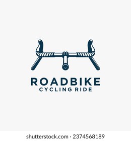 Road bike handlebar logo design