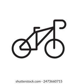 Road Bike Icon Ideal for Cycling and Fitness Illustrations