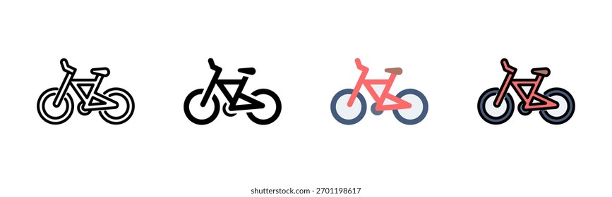 Road Bike Icon Pack Em Vários Estilos