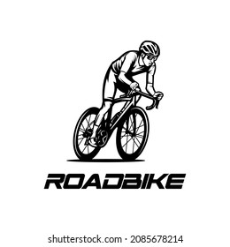 road bike logo vector symbol