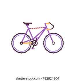 Road bike, modern bicycle vector Illustration