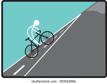 road bike on the hill