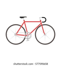 Road bike. Vector illustration