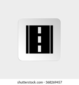 road -  black vector icon