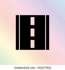 road -  black vector icon