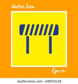 Road Block Icon. Eps-10.