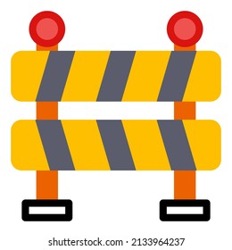 road block not allowed to pass construction building