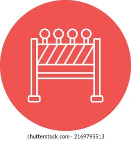 Icono de vector de bloque de carreteras. Se puede usar para imprimir, móviles y aplicaciones web.