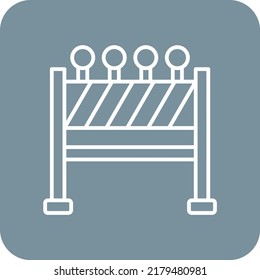 Road Block vector icon. Can be used for printing, mobile and web applications.