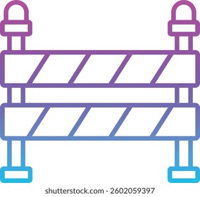 Road Block vector icon. Can be used for printing, mobile and web applications.
