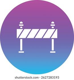 Icono de Vector de bloqueo de carretera. Se puede utilizar para aplicaciones de impresión, móviles y de Web.