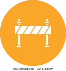 Road Block vector icon. Can be used for printing, mobile and web applications.