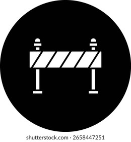 Road Block vector icon. Can be used for printing, mobile and web applications.