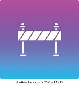 Icono de Vector de bloqueo de carretera. Se puede utilizar para aplicaciones de impresión, móviles y de Web.