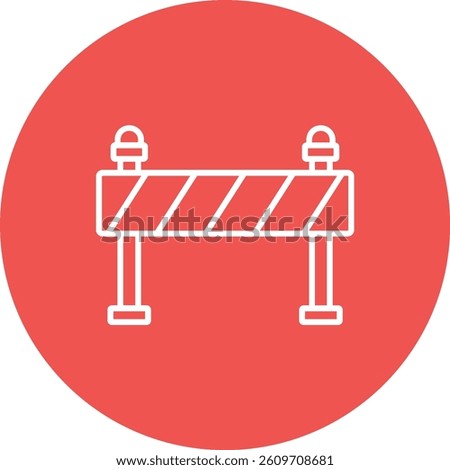 Road Block vector icon. Can be used for printing, mobile and web applications.