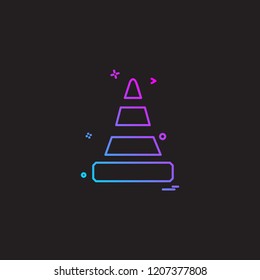 road blocker icon vector design