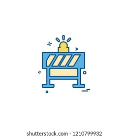 road blocker icon vector design