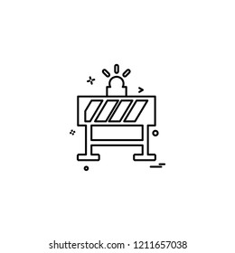 road blocker icon vector design