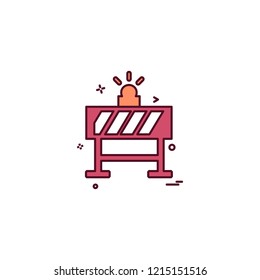 road blocker icon vector design