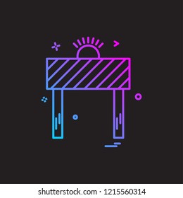 road blocker icon vector design