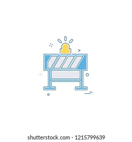 road blocker icon vector design