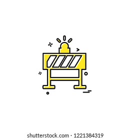 road blocker icon vector design