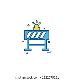 road blocker icon vector design