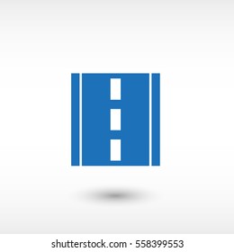 road - blue  vector icon