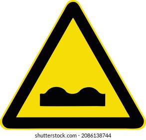 Road bump ahead, Gallery of All Warning Signs, Road signs in China