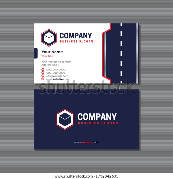 Road Business Card Design for Car, Taxi,\
Transportation Business