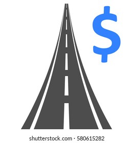 Road. Business icon on a white background
