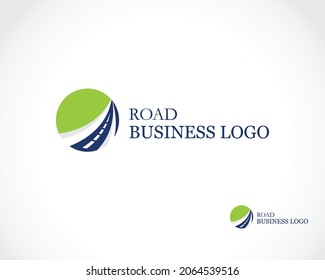 Road business logo creative circle design concept sign symbol emblem