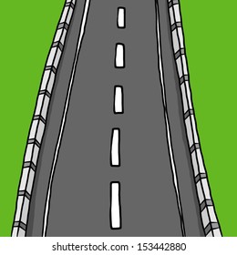 road cartoon / vector and illustration, isolated on white background.