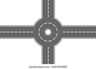 Straßenring Asphalt Straße Ring Straße Markierung Vektor.