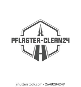 Logo-Vektor für Straßenreinigung. Reinigungsservice Business-Logo-Template-Design-Konzept.