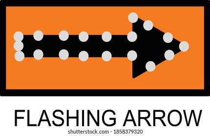 ROAD CLOSED FLASHIN ARROW SIGN