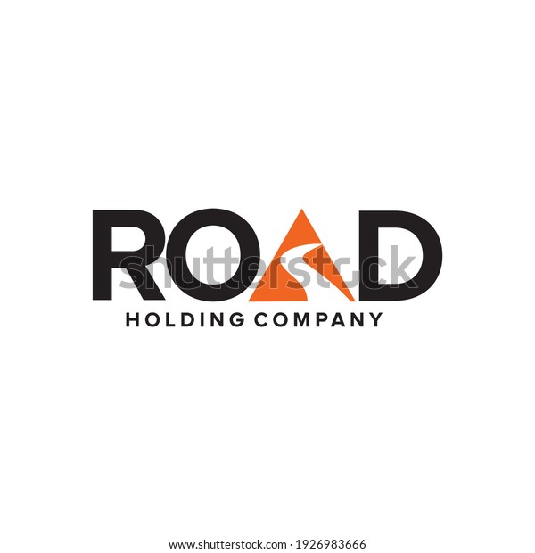 Road company logo\
design vector template
