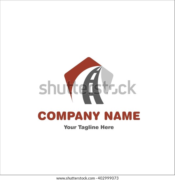 Road Company Name Stock Vector (royalty Free) 402999073