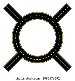 Road for concept design. Travel concept. Line vector icon. Top view. Vector illustration. Stock image.