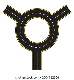 Road for concept design. Travel concept. Line vector icon. Top view. Vector illustration. Stock image.