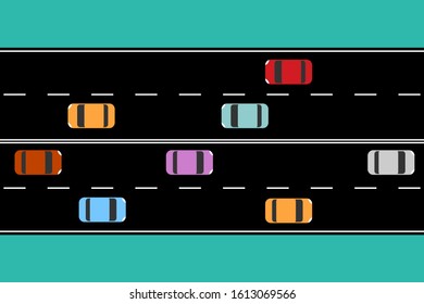 road concept mock up copy space vector illustration